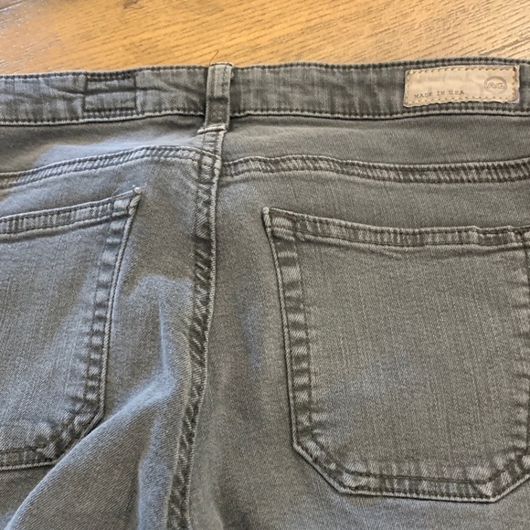 AG Adriano Goldschmied Gray Skinny Pants with Ankle Zippers - Picture 4 of 5